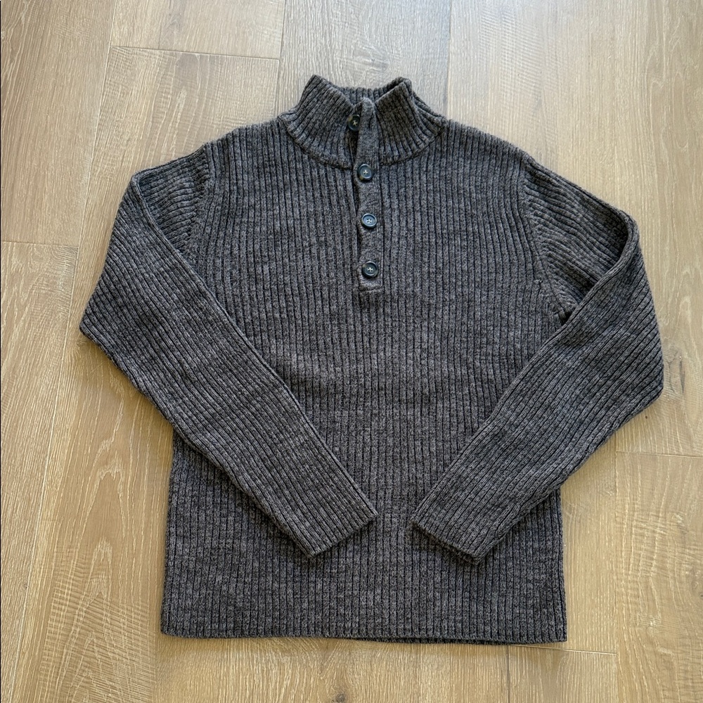Bowen & Wright Menswear Gray Ribbed Sweater